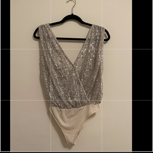 Zara Tops - ZARA SEQUIN BODYSUIT-NWT